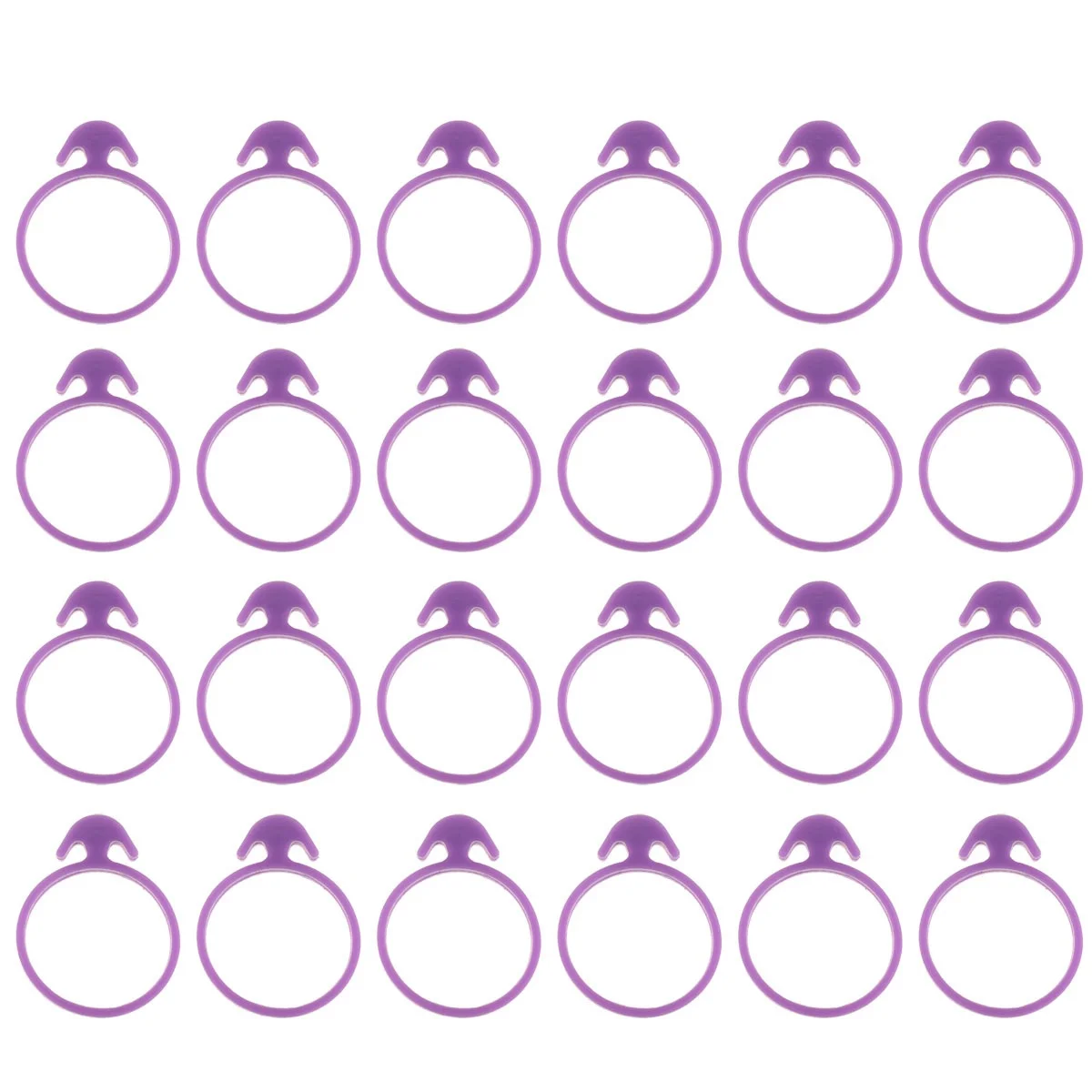 

24Pcs Purple Rubber Cake Decorating Icing Bag Sealing Ring Leak Proof Baking Tool Cake Decorating Icing Bag Ring,rubber Band