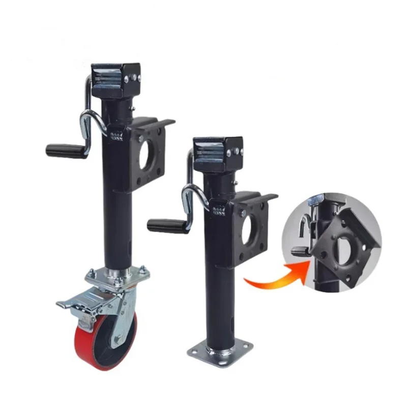 

RV Stabilizing Jack Fits Pop-Up Campers And Travel Trailers Trailers Stabilizer Jack With Brake Wheel Trailer Support Stabilizer