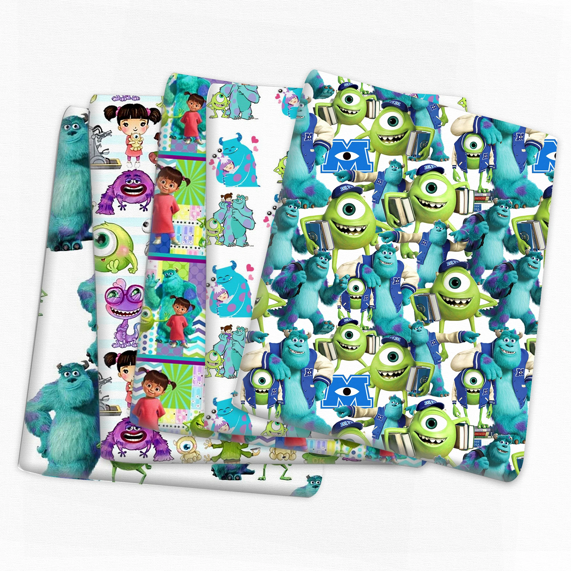 Disney Monsters University 50*145cm Polyester Cotton Fabric Sewing Quilting Fabric Needlework Material DIY Handmade