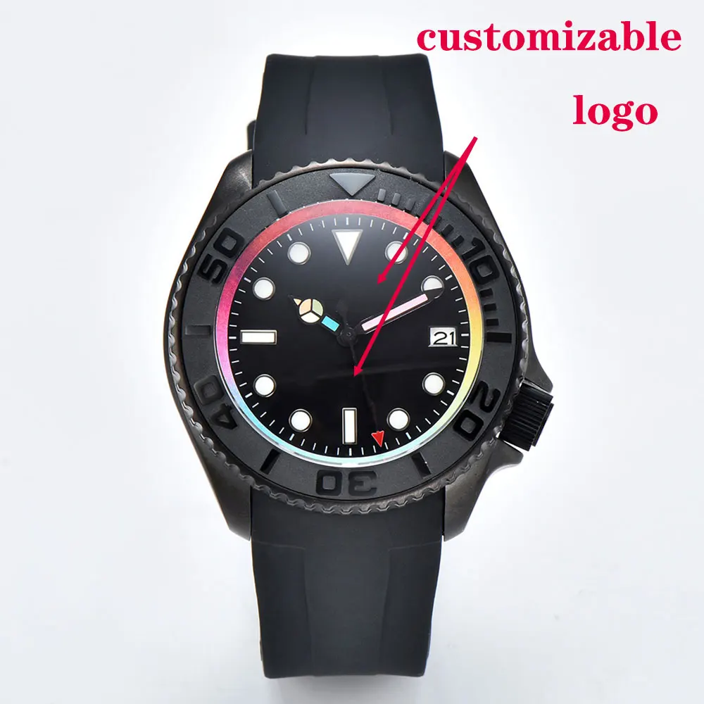 Luxury men's watch NH36 movement automatic mechanical watch 007 double date watch sapphire glass men's custom watch