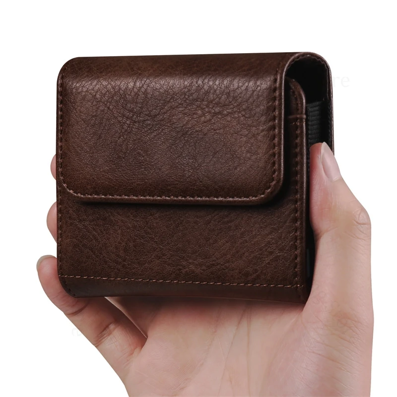 

Phone Pouch For Huawei Pura X Magnetic Flip Case Leather Phone Cover For HUAWEI Pura X VDE-AL00 Belt Clip Elastic Card Waist Bag