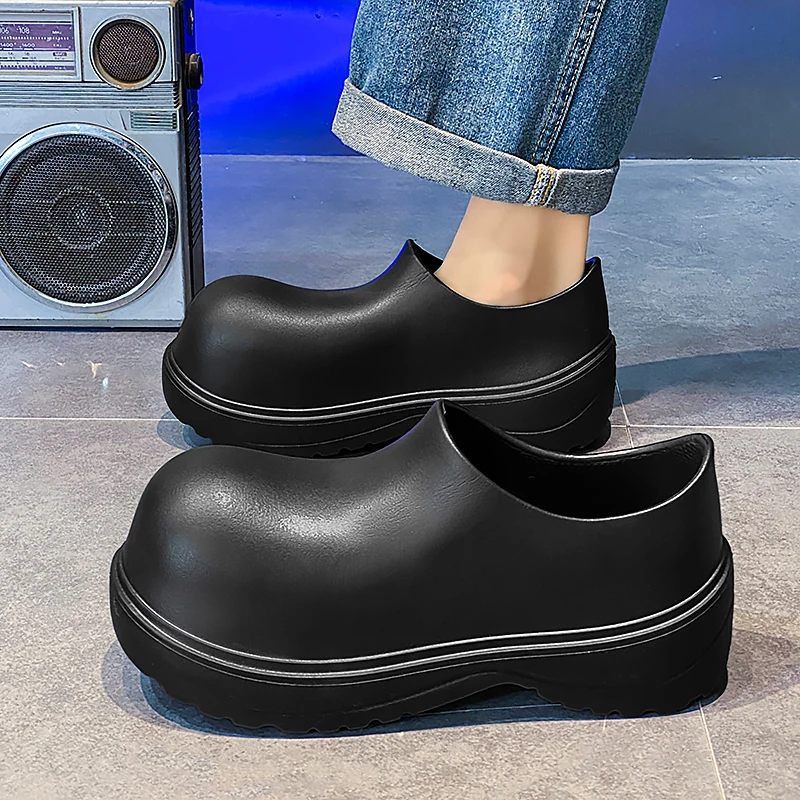 2025 Spring and Summer New Slippers, Lightweight Couple Big-head Shoes, Chef Shoes Non-slip Hotel Restaurant Men\'s Shoes