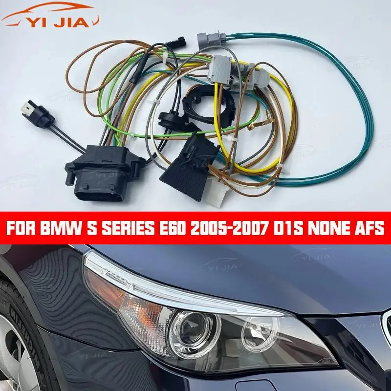 

Для BMW 5 серий E60 E61 2005-2007 автомобильные светодиодные фары DRL, внутренний жгут проводов, жгут проводов в сборе, без AFS D1S