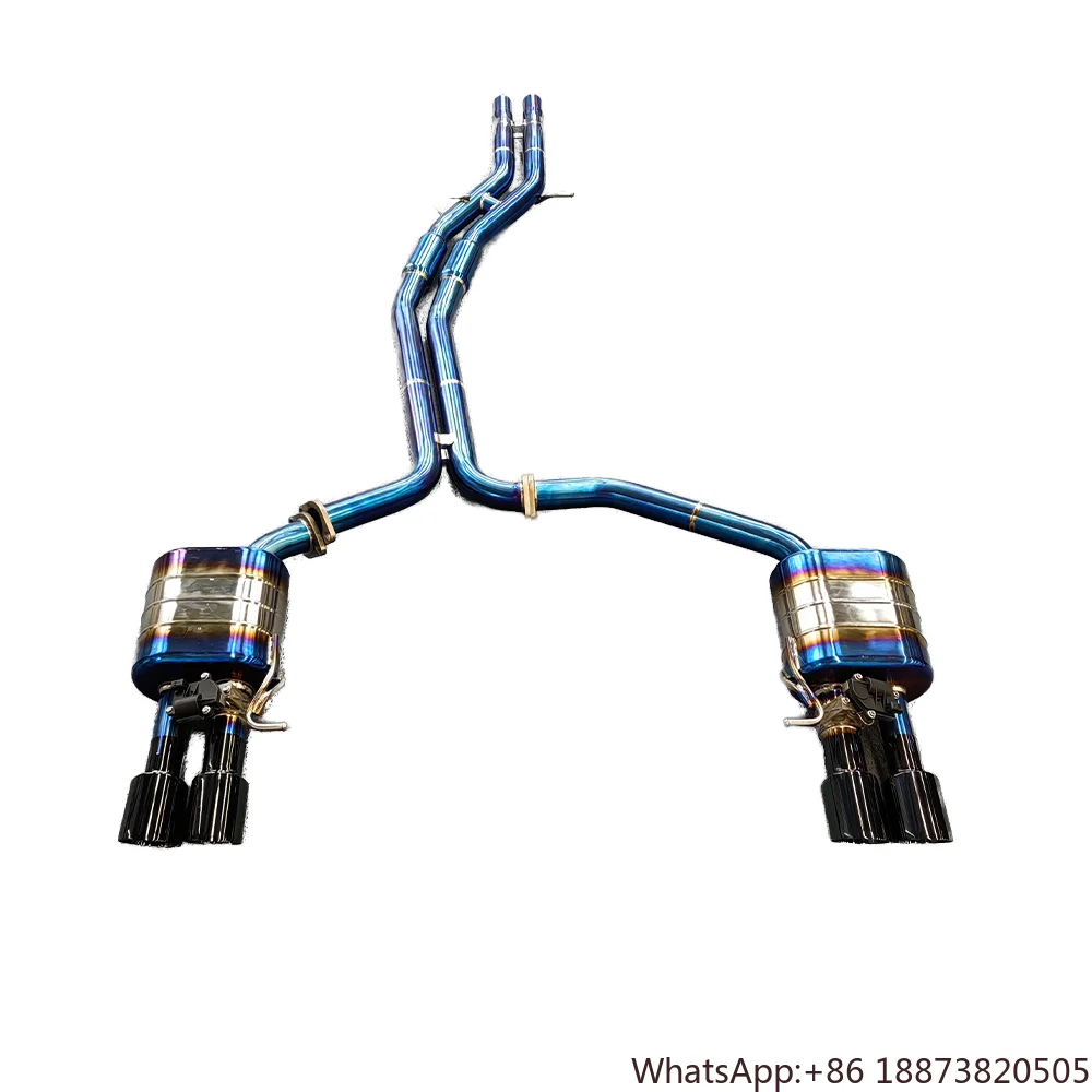 Тюнинг клапана Catback для Audi S4/S5 B8 B8.5 3.0T 2013-2019, автомобильный глушитель, система труб, побег, титановый сплав