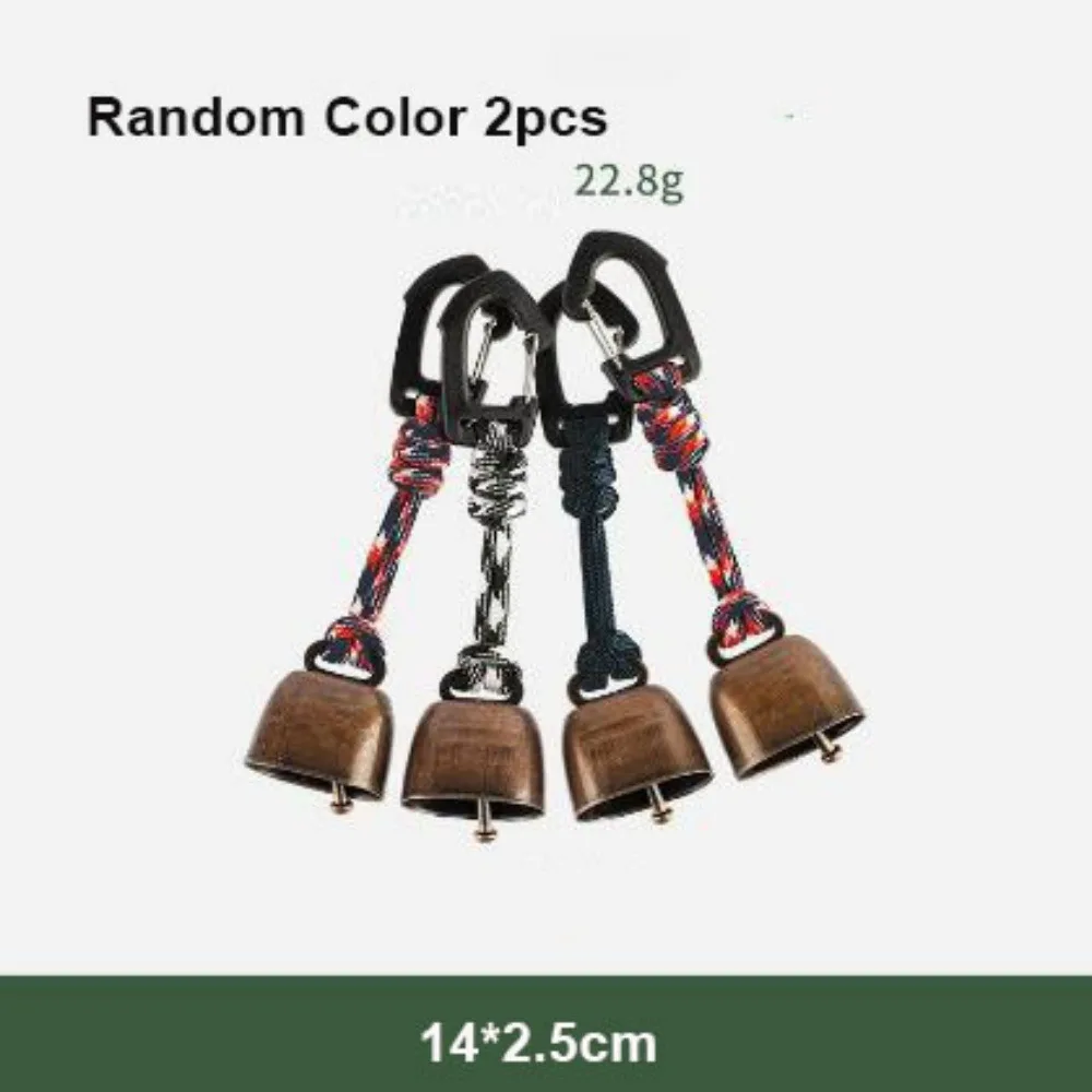 

2pcs Anti loss Hiking Wind Chimes Bells Metal 4 Styles Outdoor Camping Canopy Bells Retro Bells Vintage Bell Decorations