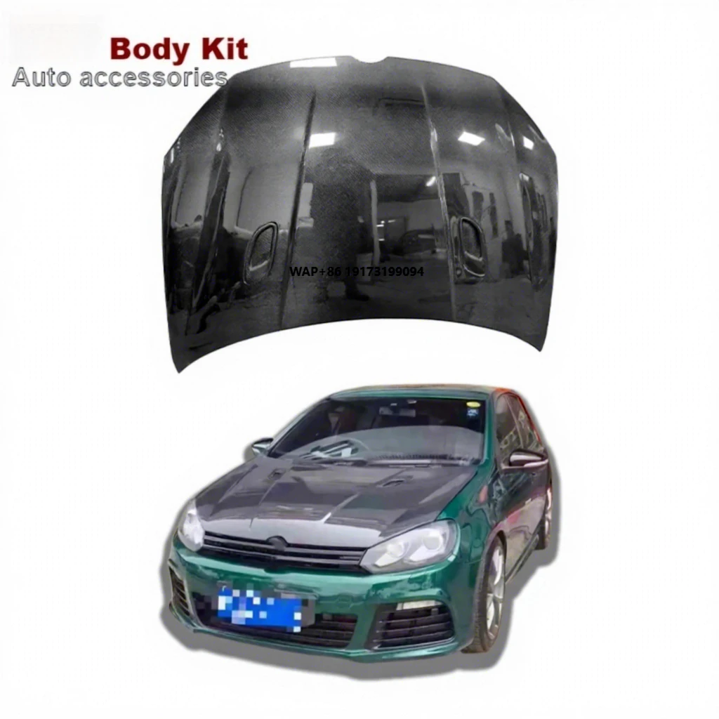 

High Quality Carbon Fiber Hood for Golf 6 MK6 GTI R20 Upgrade Engine Cover Aerodynamic Performance Kit