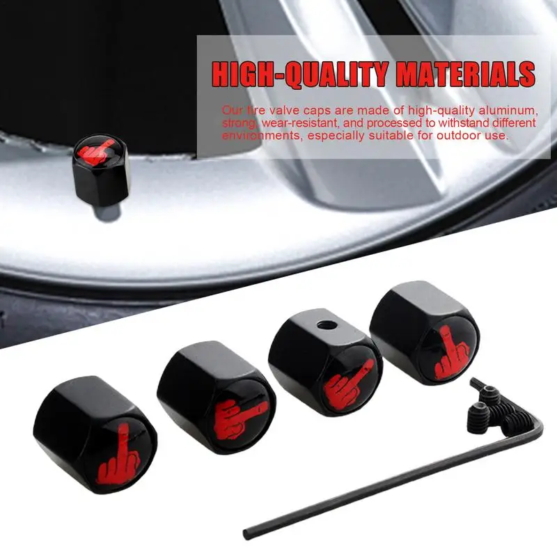 4 шт., колпачки для клапанов шин