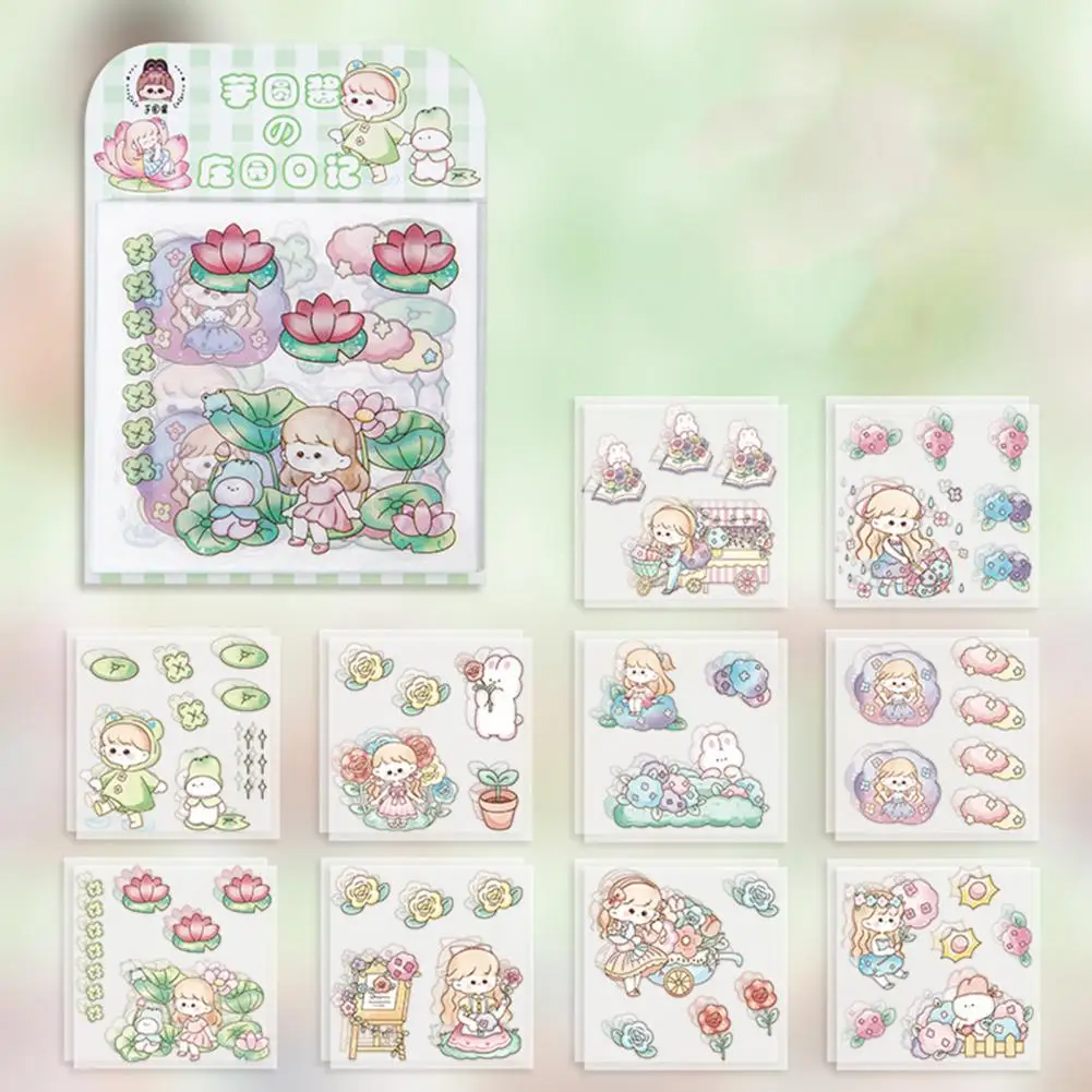 20Pcs Fancy Diary Notebook Planner Scrapbook Sticker Super Sticky Scrapbook Sticker Paste Repeatedly for Children