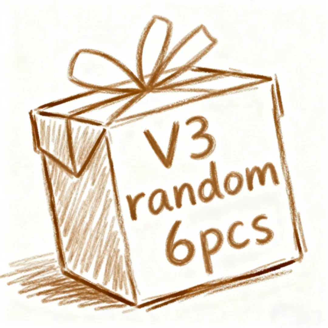 2026 Lafu # fu Cute and Fun Blind Box, Christmas New V3 Doll Blind Box Handmade Vinyl Doll Birthday Surprise Gift Cute Pendant