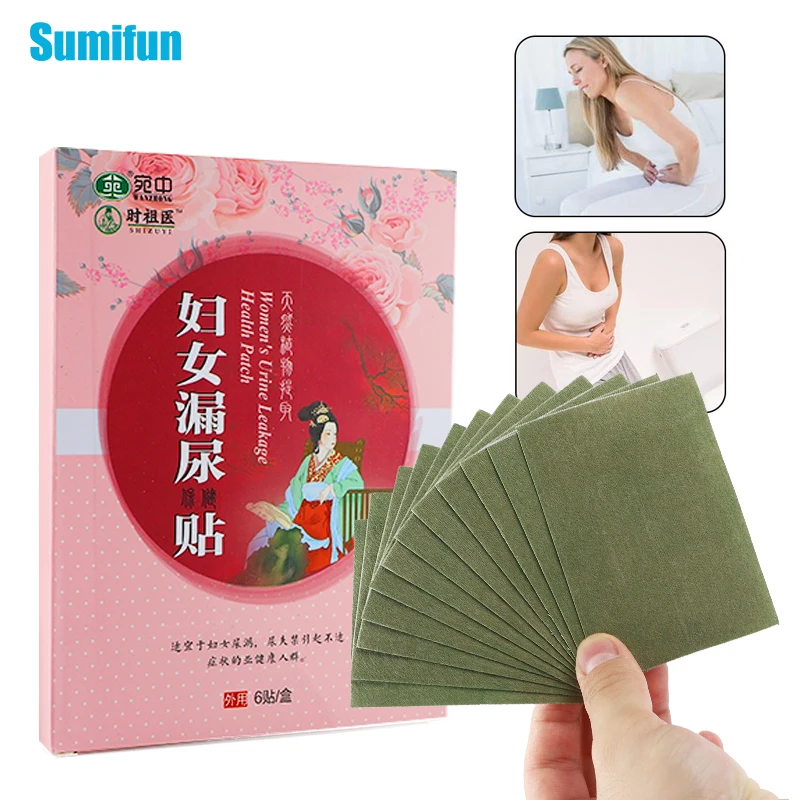 6Pcs/box Urinary Incontinence Treatment Patch For Women Urine Leakage Frequent Urination Nocturia Abnormal Medical Plaster C2109