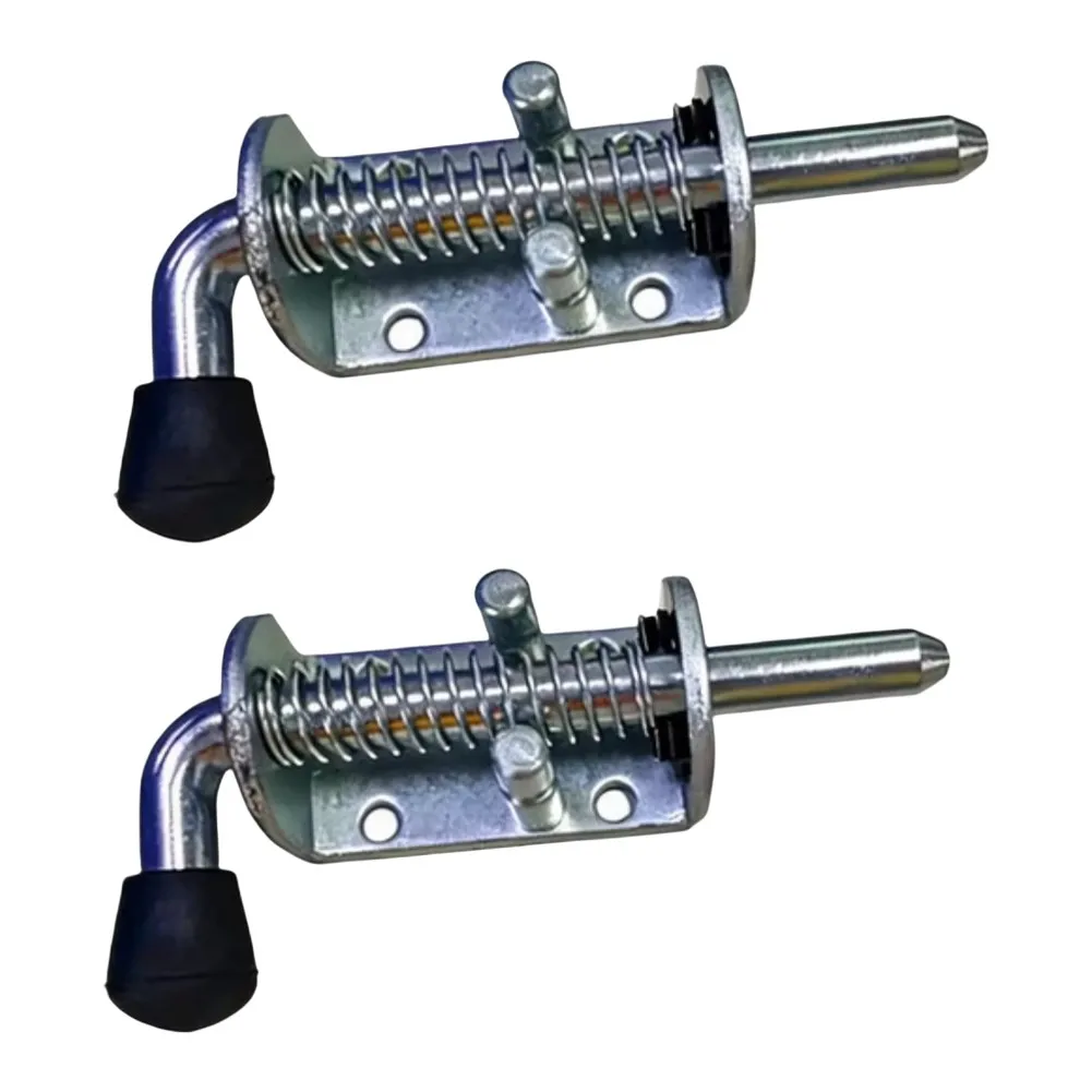 Spring Loaded Pail Bolt Latch Set in 304 Stainless Steel 2 Pack for Truck Beds Trailers and Industrial Enclosures