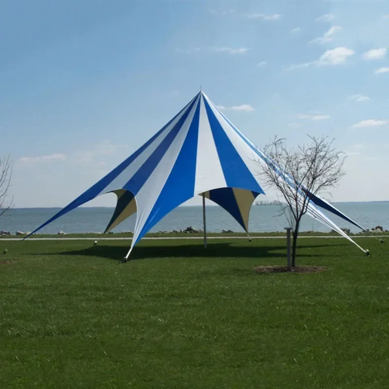 High Quality For Series Hexagon Outdoor Tent Waterproof Star Canopy Shaped Beach Tent 52' (15.6 m)