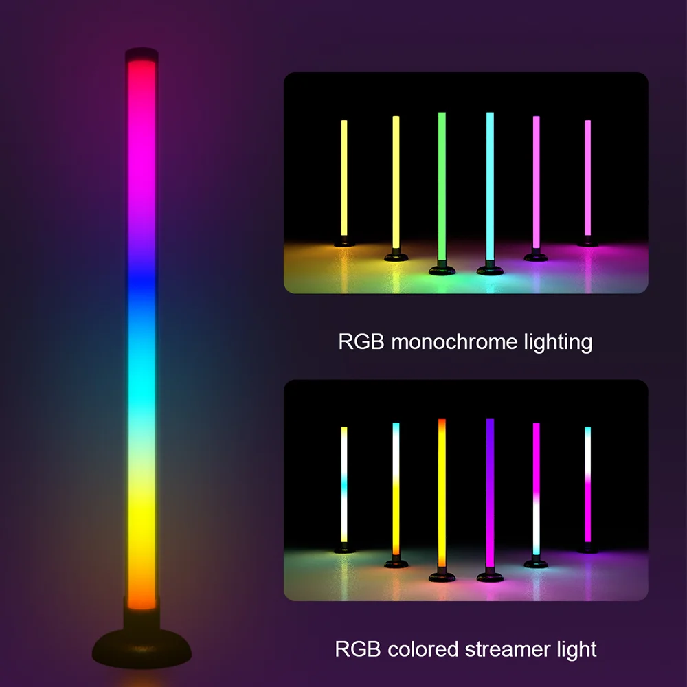 RGB Desktop Atmosphere Light Double-sided Luminous Music Rhythm WIFI Bluetooth Intelligent Remote Control Room Decor LED Light