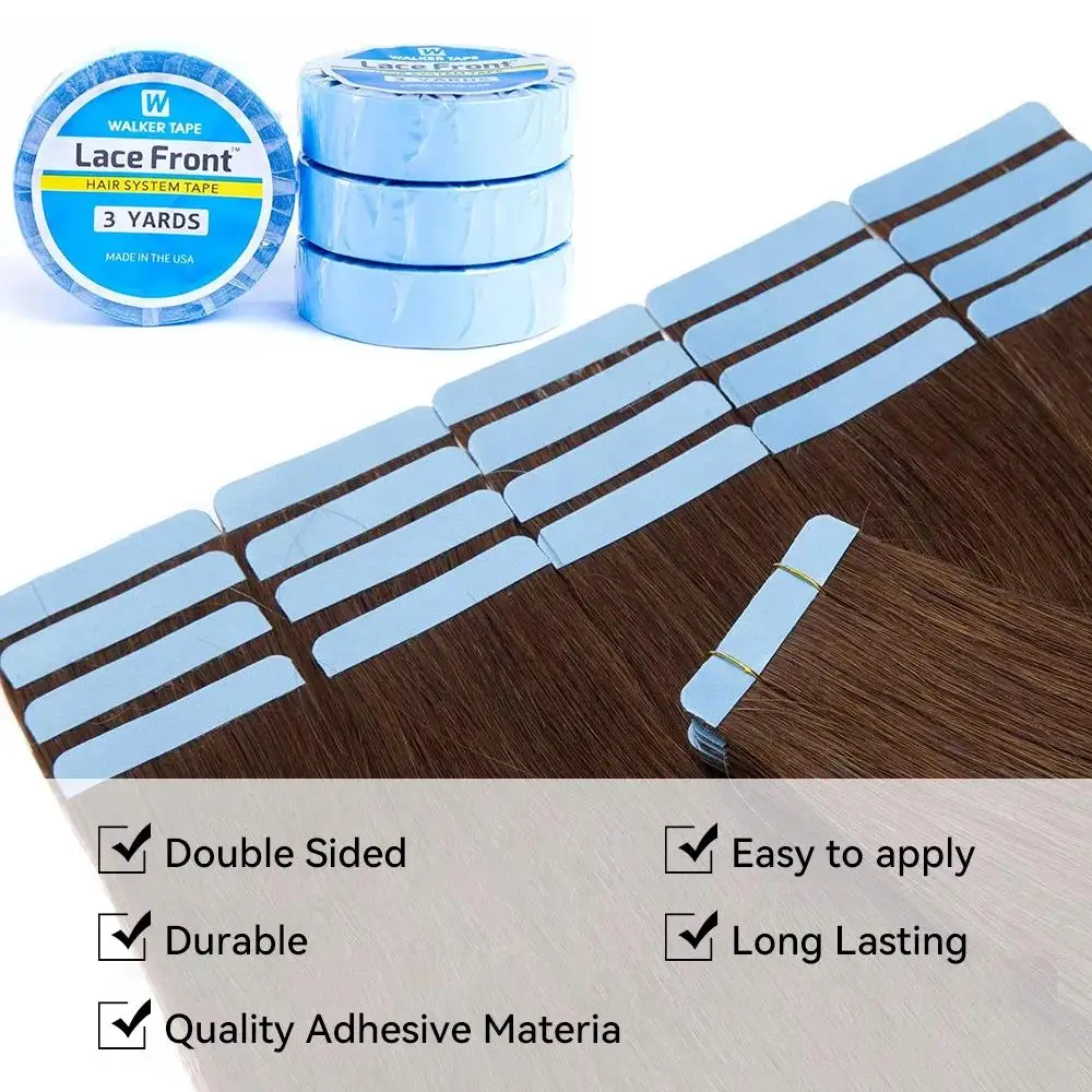 3yards Walker Tape Double Side Sweatproof Wig Lace Tape 5 Widths Invisible Lace Adhesive Long Lasting For Wigs Hair Systems