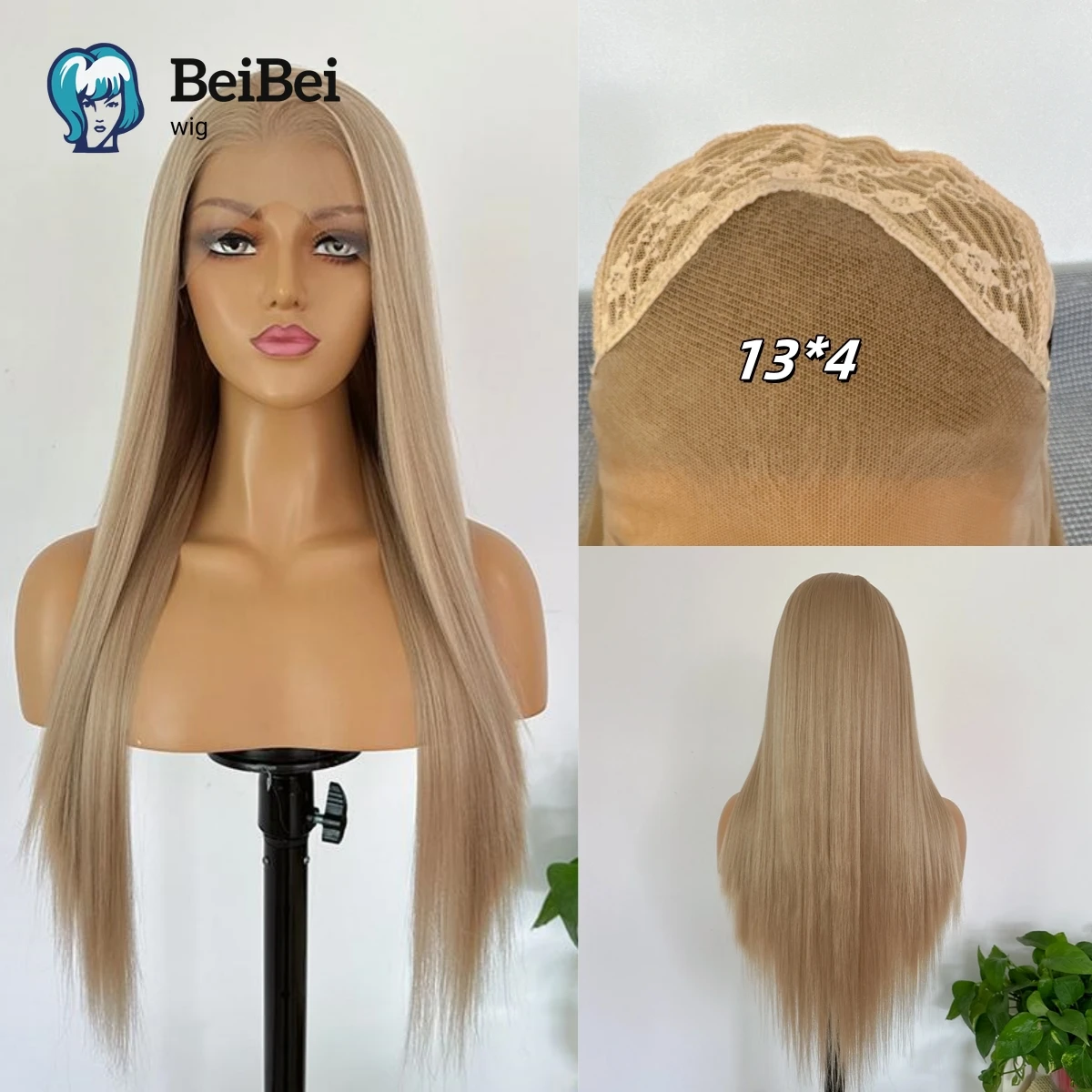 Медовый блондин, длинные шелковистые прямые волоконные парики, 26 дюймов, термостойкие парики спереди, натуральные синтетические волосы высокого качества для женщин