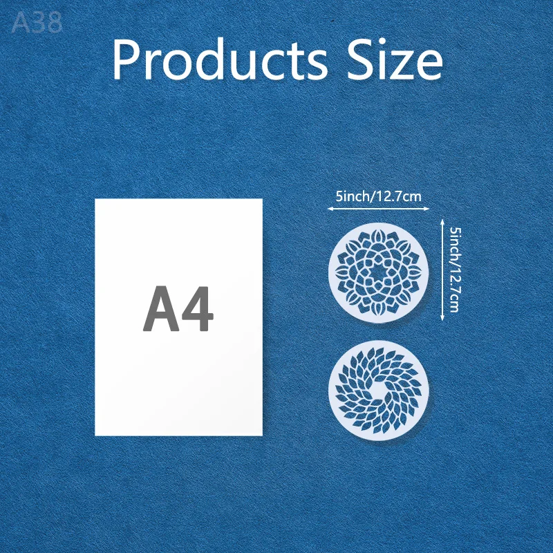 24 unids/set 13cm redondo Mandala geometría DIY capas plantilla para pintura de pared libro de recortes colorear relieve álbum plantilla decorativa