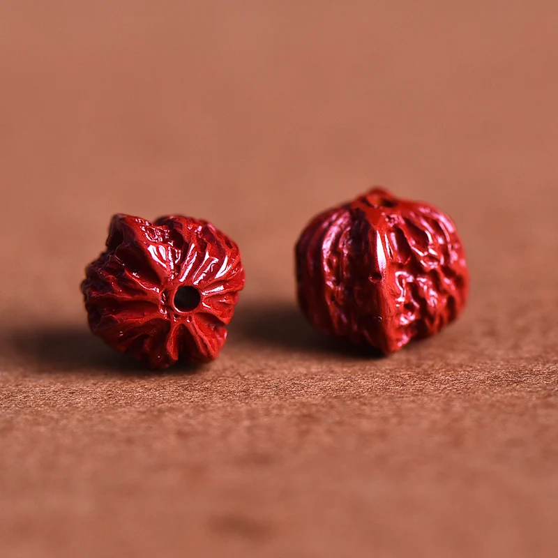 Cinnabar Walnut Single Bead DIY Accessories
