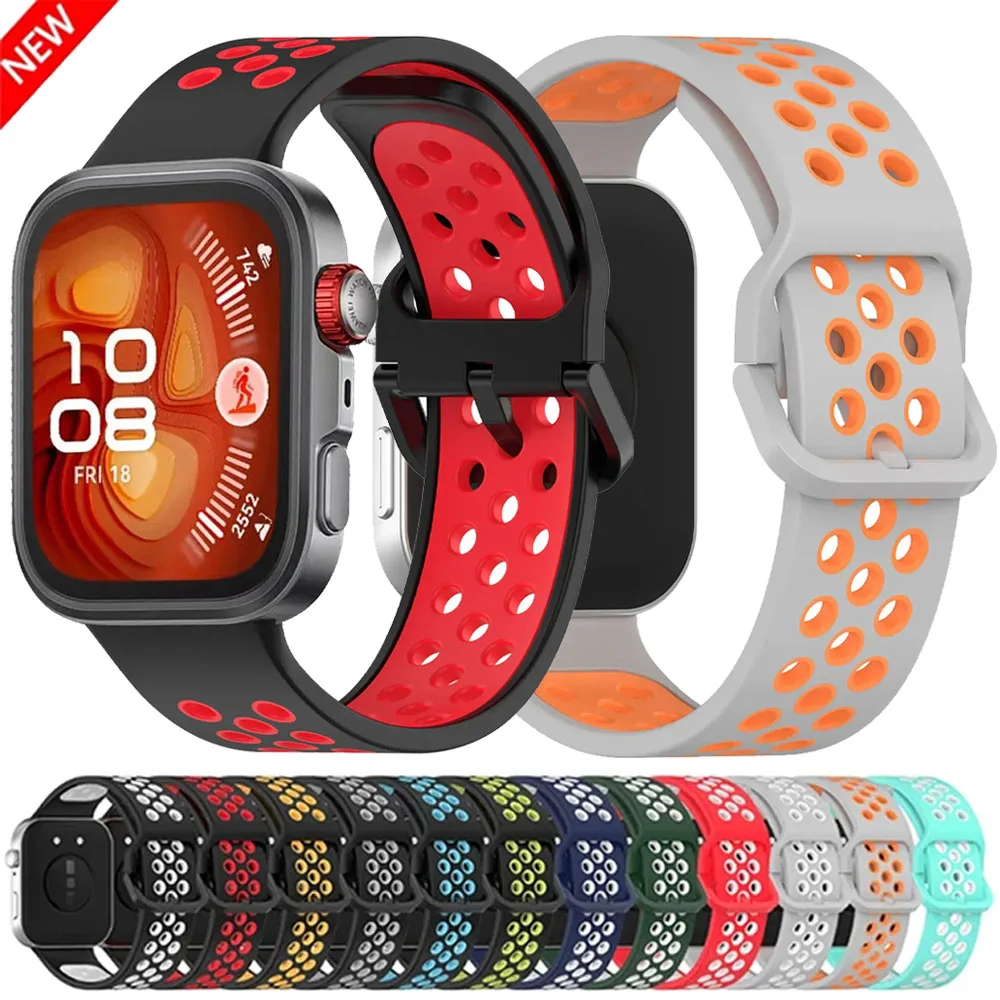 Silikonarmband für Huawei Watch Fit 3/4/4 Pro Smartwatch, austauschbares Armband für Huawei Watch Fit 4/4 Pro Zubehör