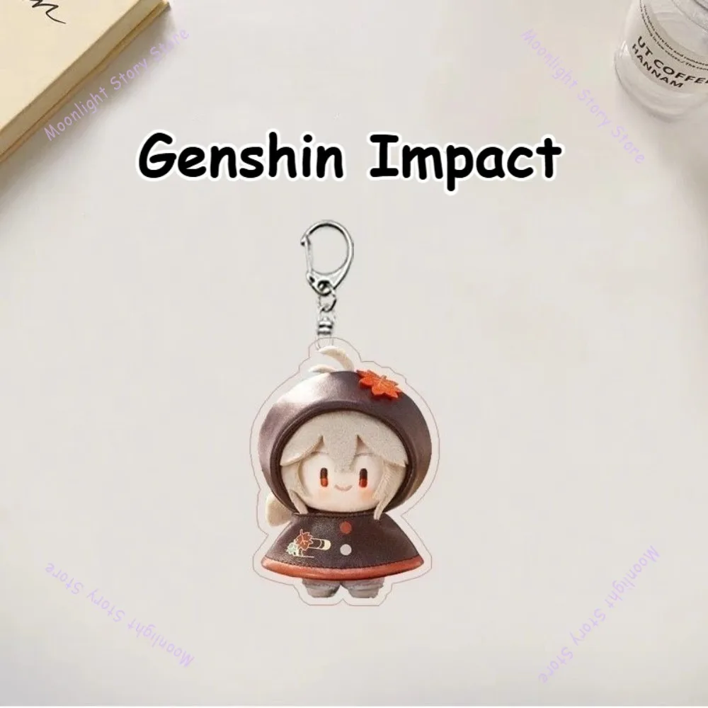 جينشين تأثير المحيطة الجنود شياو وان يي فو نينا سلسلة مفاتيح مصنوعة من الأكريليك حقيبة ظهر الطالب الكرتون اكسسوارات الديكور قلادة