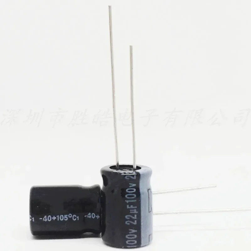 

(5PCS/50PCS) 100V22UF Volume:10x13mm Aluminum Electrolytic Capacitor High Quality