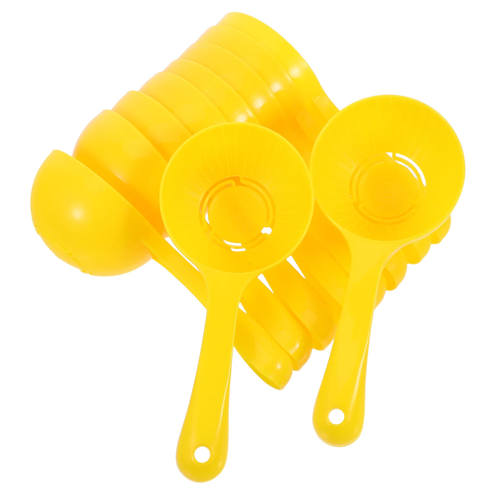 

10 Pcs Rice Ball Mold Scooper Semicircle Sushi Plastic Onigiri Paddle Yellow Baby