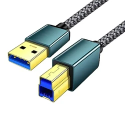 3m 5m 8m USB 3.0 Type A Male to B Male USB Cable for Canon Epson ZJiang Label USB 3.0 2.0 Scanner Printer Cord