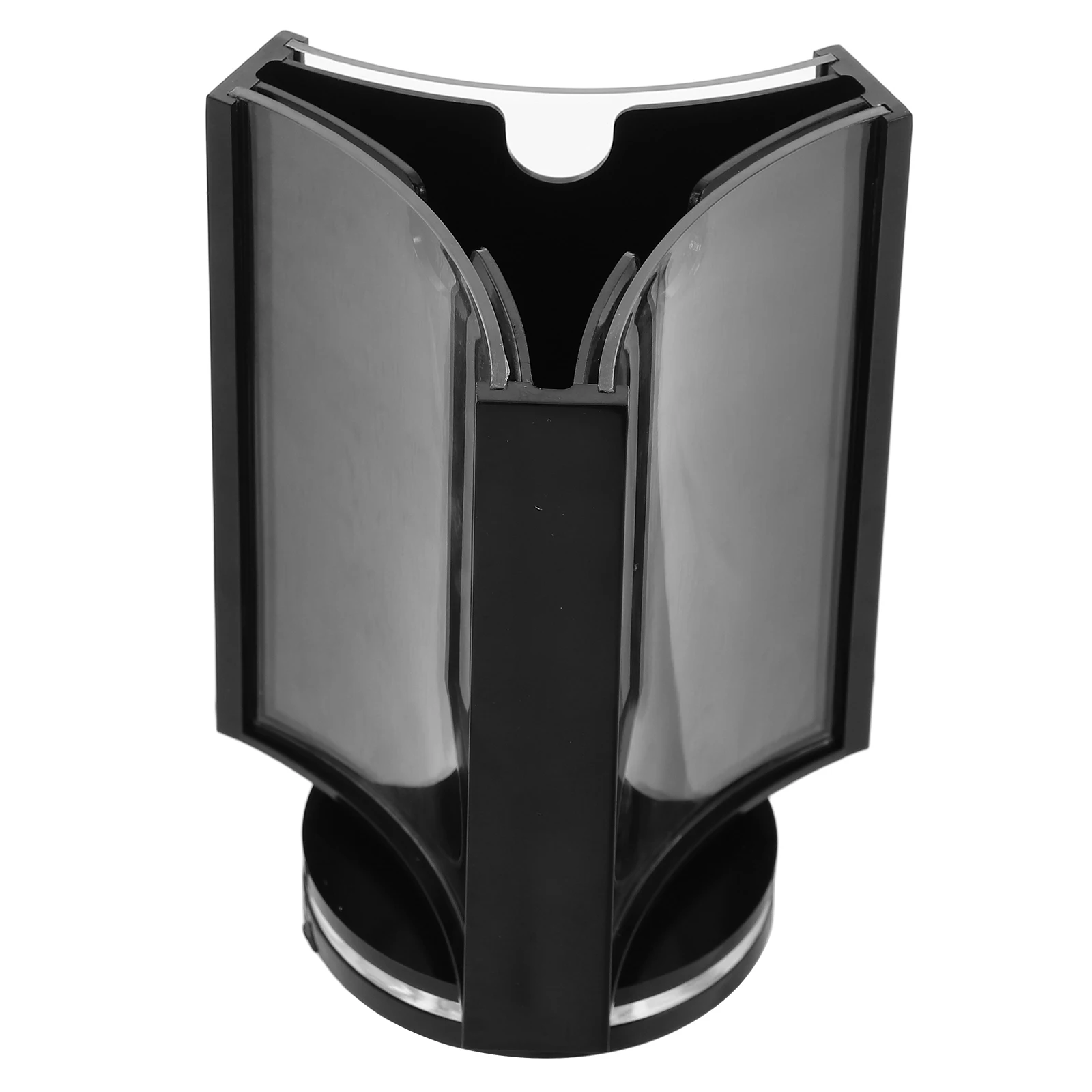 Rotating Tabletop Board 3-sided Acrylic Menu Holder Clear Display Stand Price List Paper Sign Restaurant Cafe Bar Hotel