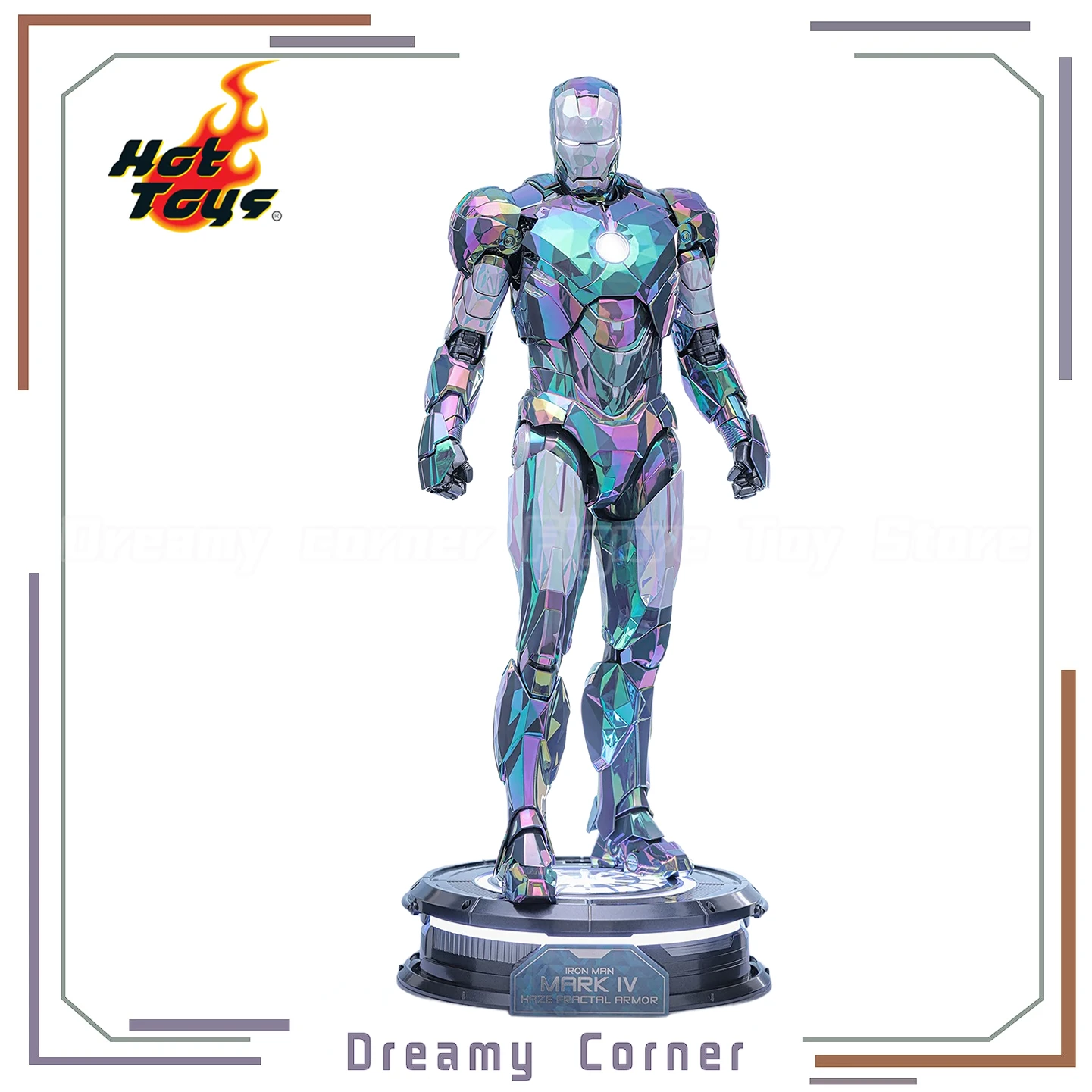 

【In Stock】Hot Toys MOVIE MASTERPIECE SERIES DIECAST MMS855D79 Iron Man 2 Mark IV Haze Fractal Armor 1/6 Action Figure
