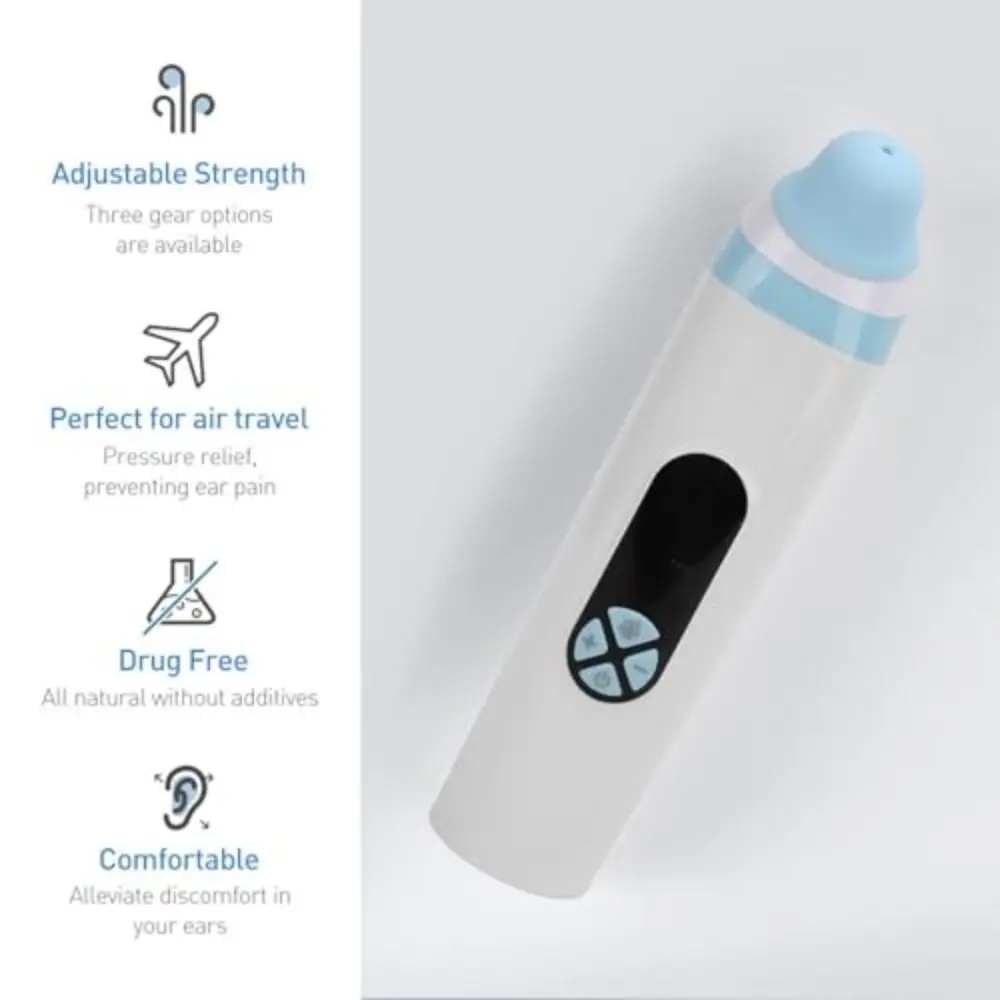 Rechargeable Ear Pressure Relief Device Alleviate Tinnitus Portable Ear Pressure Balancer 400 MA Ear Care Device For Travel
