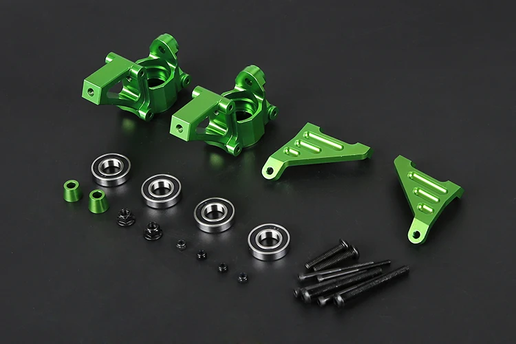 CNC อลูมิเนียมด้านหน้าฮับล้อพวงมาลัยสำหรับ HPI Baja Rovan Baja และ King Motor Baja Buggy