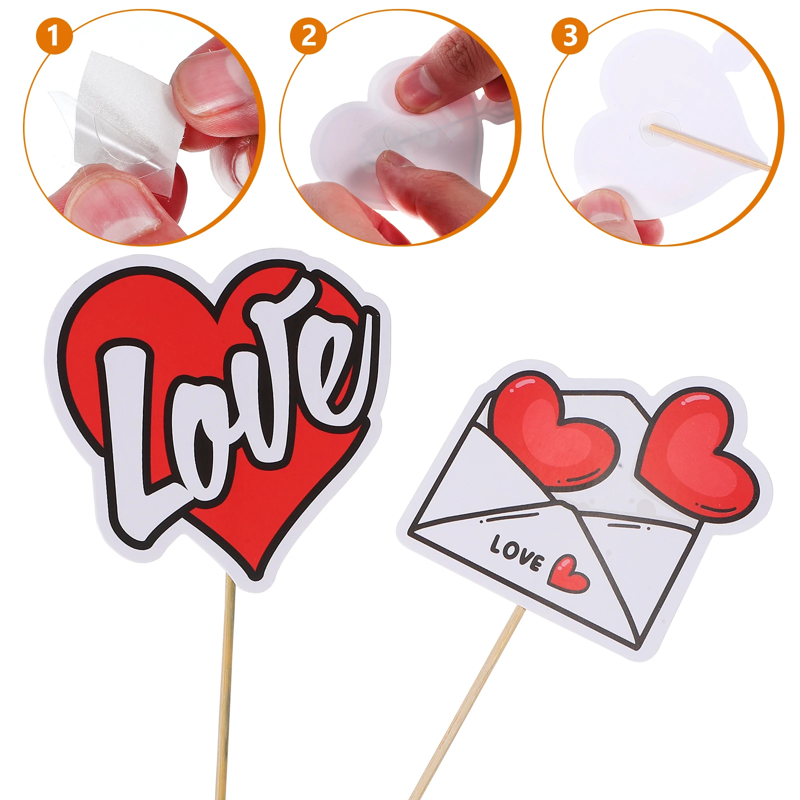 

1 set Valentine's Day Decorations Combo Romantic Party Wedding Set Latex Material Easy Install Decor Kit For Couples