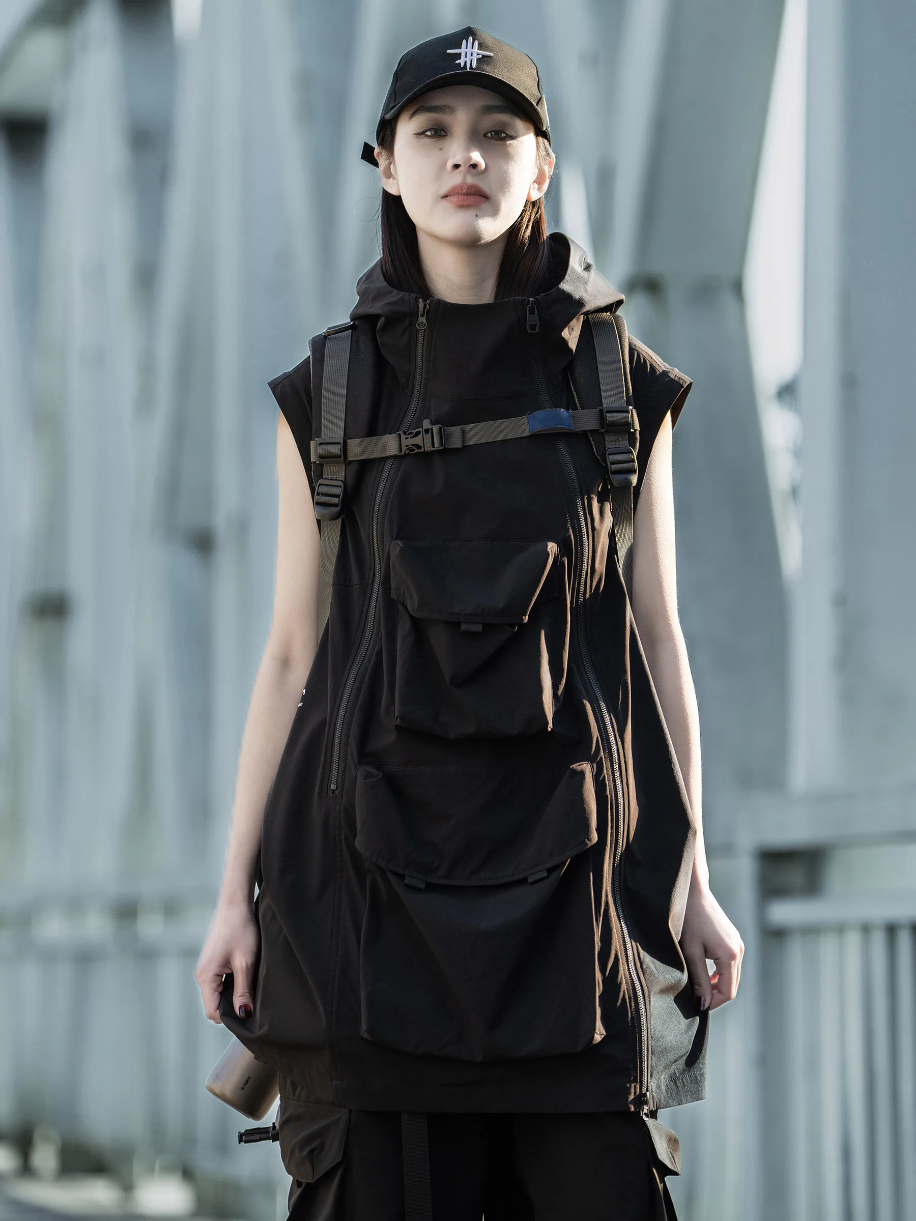 Detachable Design Short Sleeved Cargo Jacket For Men And Women's Spring And Summer New Functional Style Couple's Coat