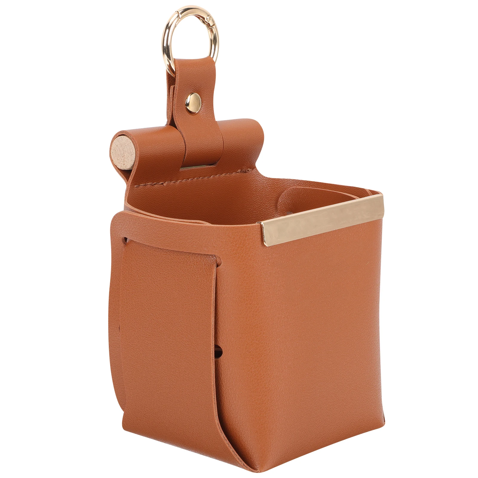 

Wall Mounted Storage Bag Metal PU Foldable Bedroom Bathroom Kitchen Office Phone Remote Organizer Space Saving Stylish