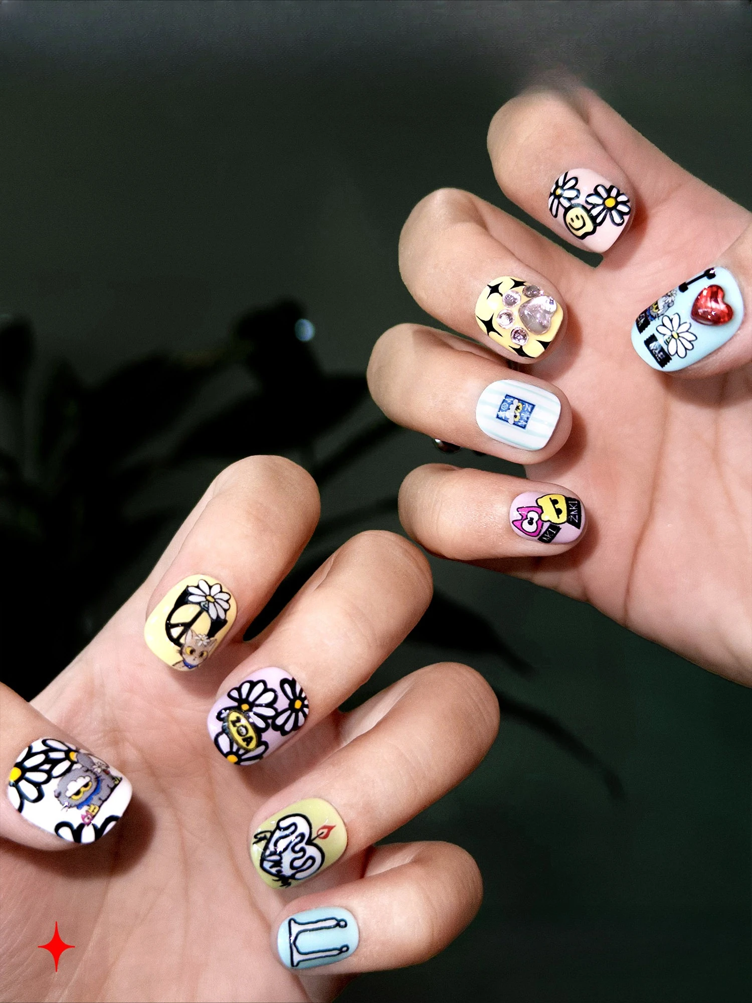 فن الأظافر، ارتداء الأظافر/درع مصنوع يدويًا عالي الجودة/نفس النمط للرجال والنساء #3