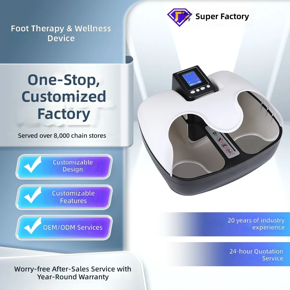 Upgrade Foot Therapy Device, Bio-Simulated Sine Wave Magnetic Pulse Heat Therapy Massager for Feet