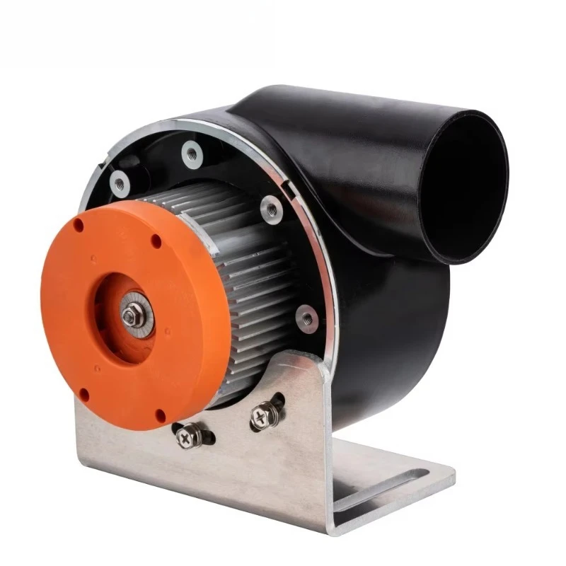 Brushless DC turbine blower for industrial applications with driver