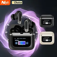 Niye 2025 LED Screen ANC Wireless Earphones TOUR PRO Color TWS Earbuds Touch Active Noise Cancelling Bluetooth Sports Headphones