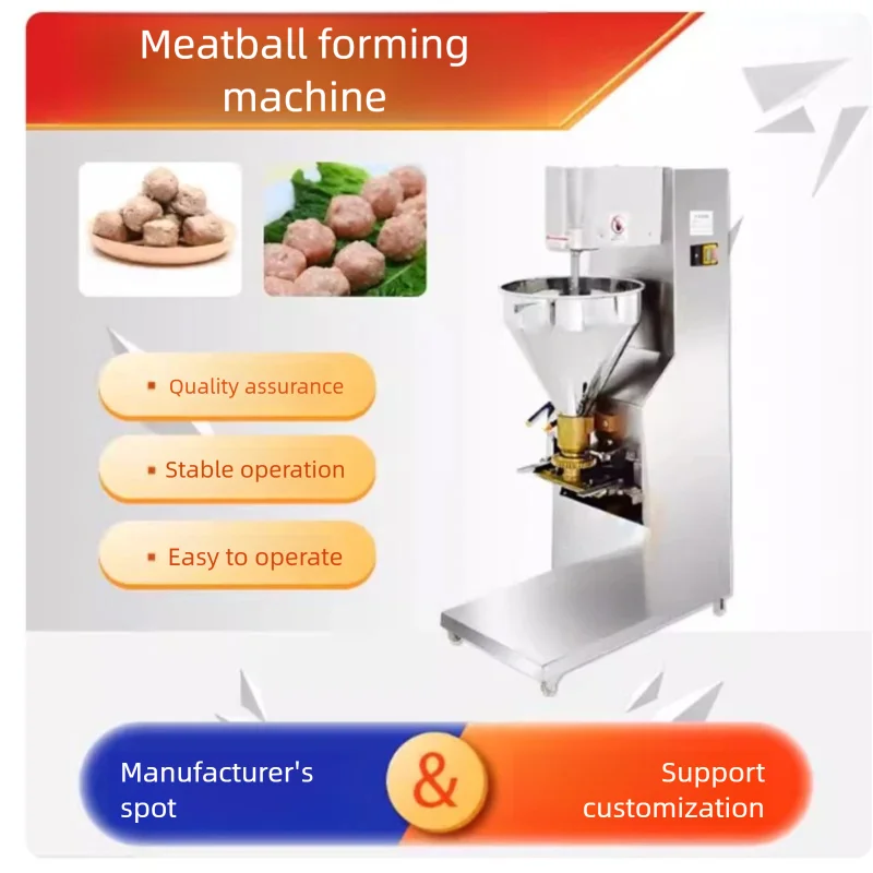 Electric Commercial Stainless Steel Ball Making Machine Full-Automatic Fish And Chicken Ball Filling Equipment