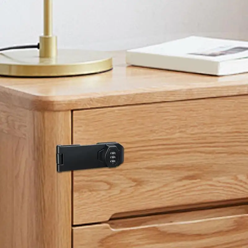 가정용 캐비닛 암호 잠금 장치, 문짝 걸쇠 잠금 장치, 아연 합금 키리스, 주방용 3 자리 조합 잠금 장치