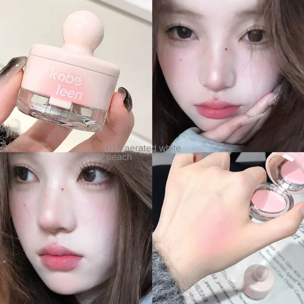 Non Flying Powder Powder Blusher Natural Fit Matte Korean Makeup Blush Whitening Sweatproof Blush Mud Addorable Cosmetic