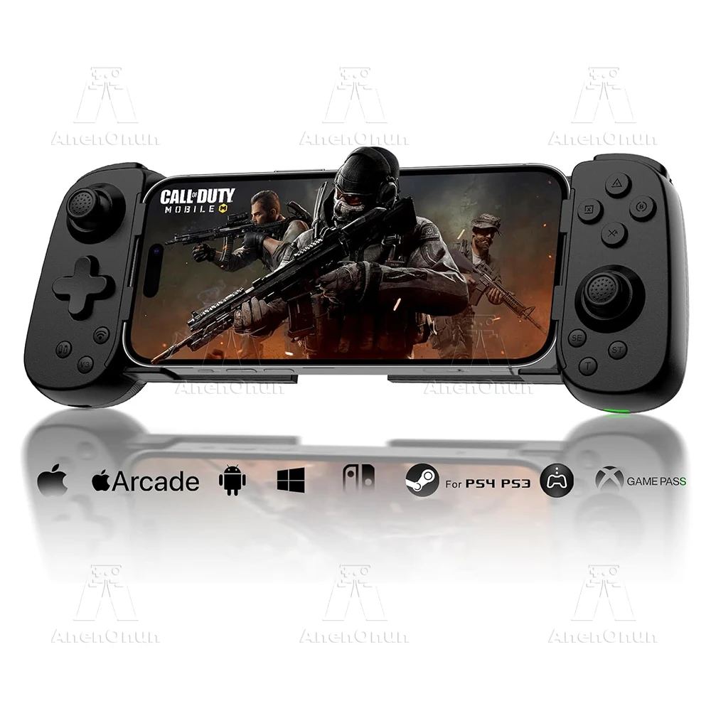 Mobile Phone Gaming Controller Hall Effect Joystick Dual Vibration Motors Android/iOS/PC/Switch/PS4 Bluetooth Wireless Gamepad