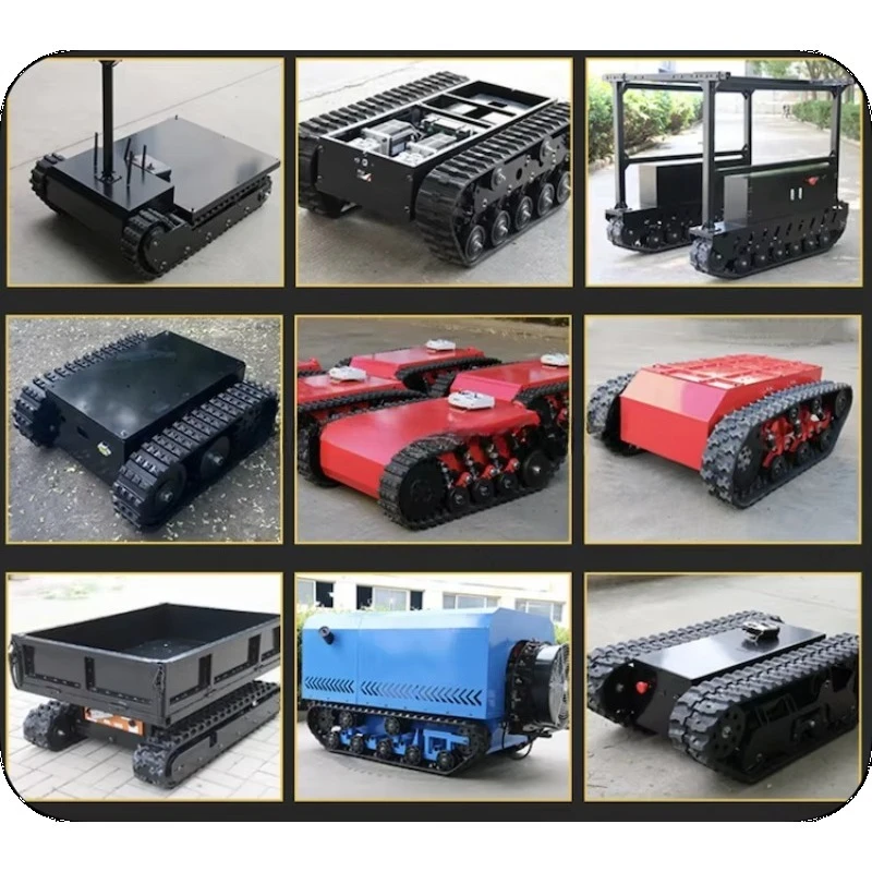 Track Chassis Rubber Tracked Vehicle Rubber Track Chassis Rubber Track Undercarriage Crawler Platform