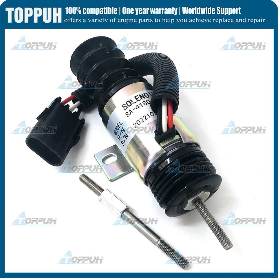 

SA-4180-12 Fuel Shutoff Stop Solenoid 12V 1756ESDB-12E3ULB2 For Woodward