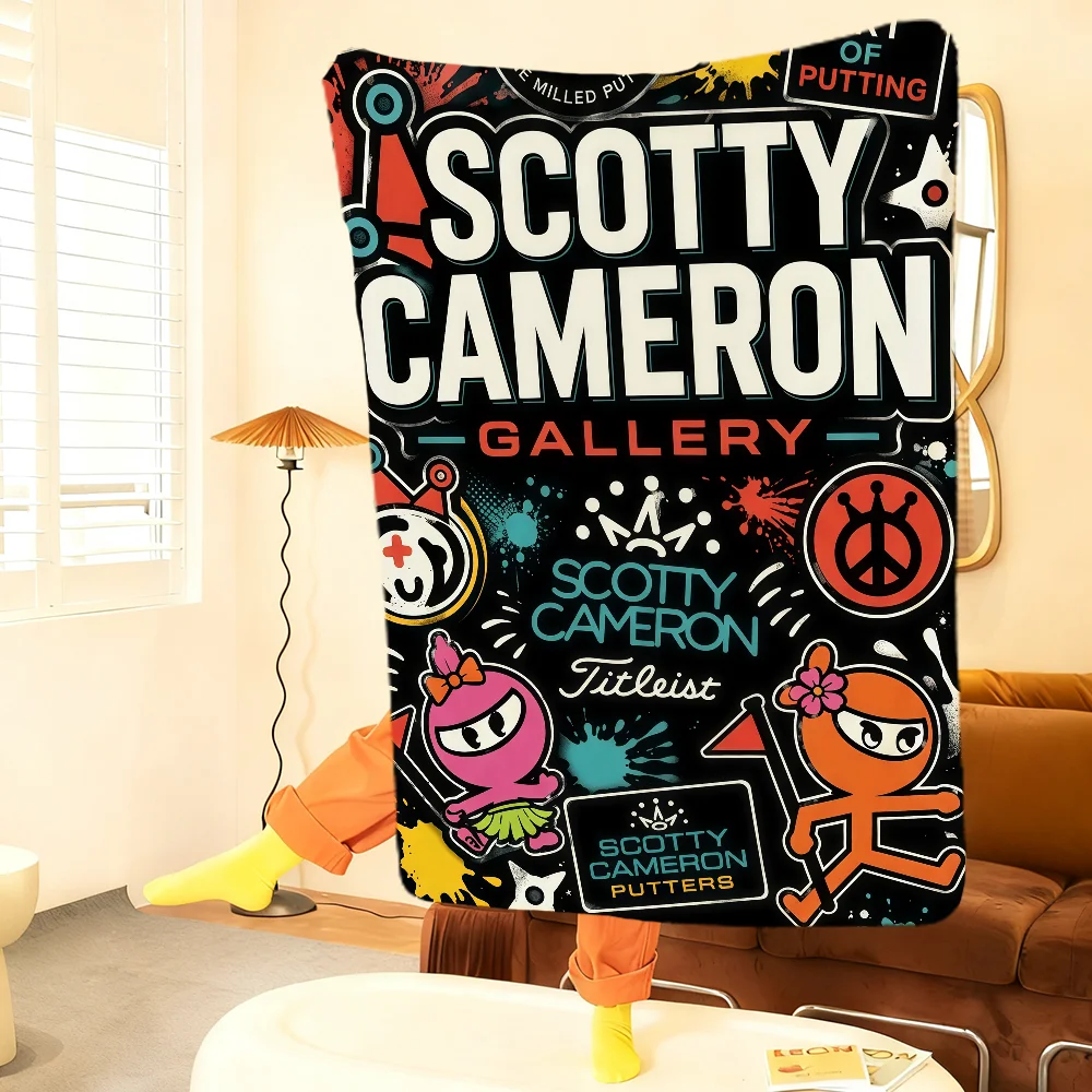 S-Scotty Logo Cool Anime Blanket Throw Super Cosy Plush Living Room Sofa Couch C-Cameron Childish Birthday Gifts