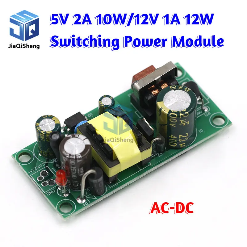 5V 2A 12V 1A 10W AC-DC Switching Power Module Isolated Power 220V to 5V 12V Switch Step Down Buck Converter Bare Circuit Board