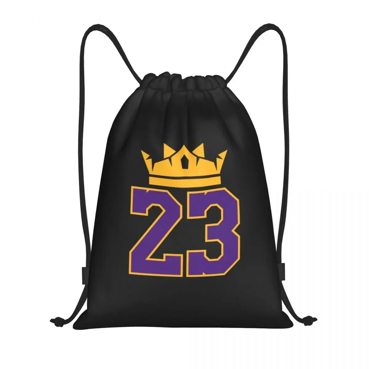 

Custom 23 Number King Drawstring Bag for Shopping Yoga Backpacks Men Women Basketball Sports Gym Sackpack