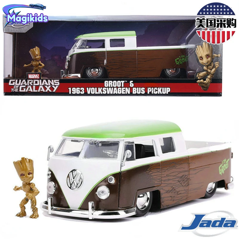 

1:24 1963 VOLKSWAGEN BUS Pickup High Simulation Diecast Car Metal Alloy Model VW Car Toys for Children Gift Collection
