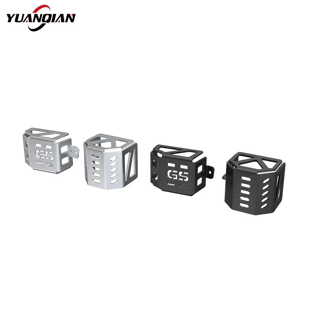 Front Rear Brake Pump Fluid Tank Oil Cup Reservoir Guard For BMW R1200GS GSA Adventure 2006-2007-2008-2009-2010-2011-2012-2013 5