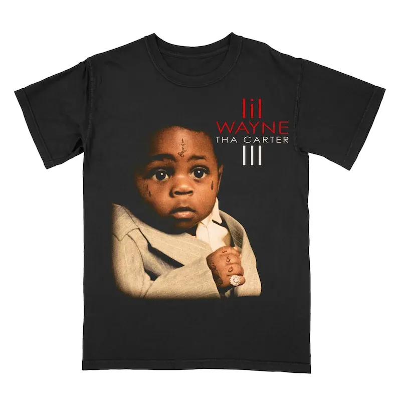 Lil Wayne Graphic Tee, Rare Tha Carter III Hip Hop Rap Shirt, Retro Streetwear T-Shirt, Long Sleeves and Sweatshirts Available