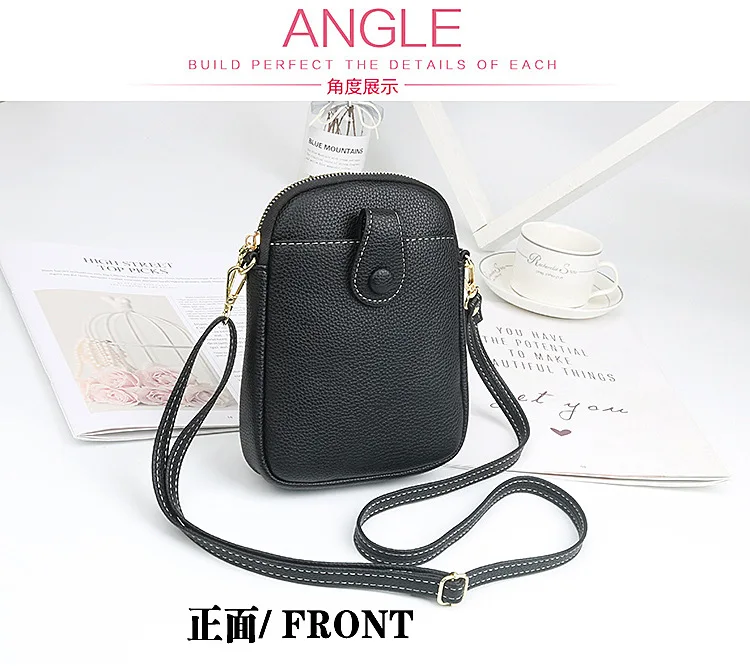 Modische Handytasche Damen Umhängetasche Einschultrige Mini Quadratische Tasche Kartenhalter Tragbare PU-Leder Geldbörse – Detail 10